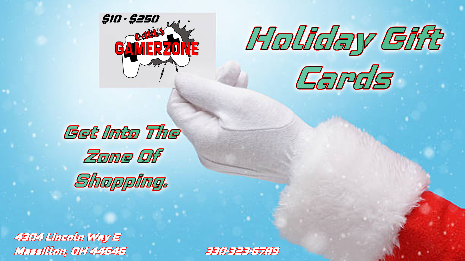 Gamerzone Gift Cards!