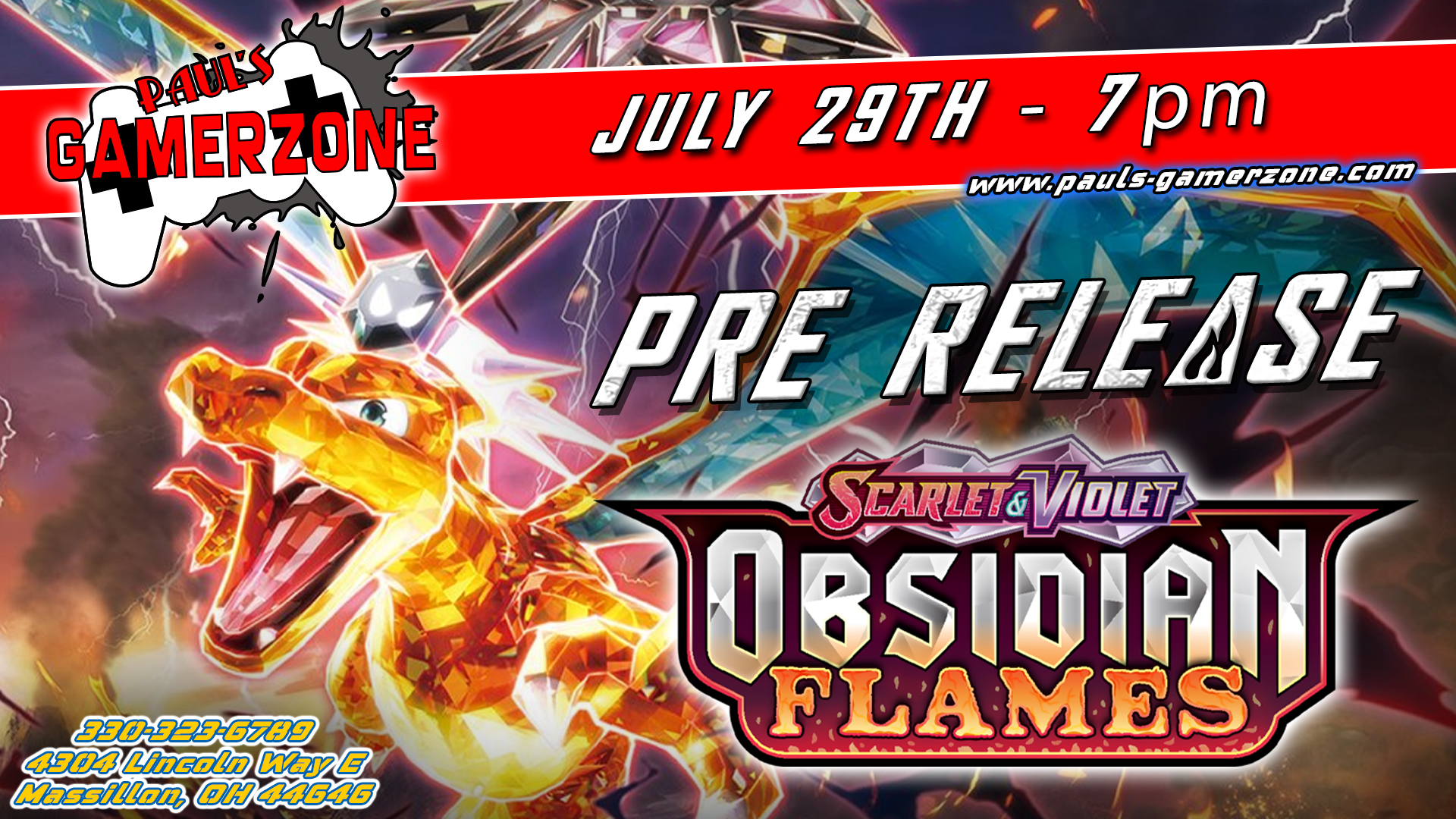 Obsidian Flames Prerelease!