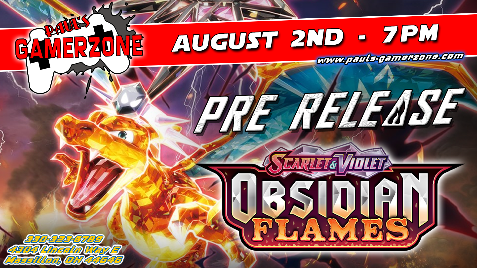 Obsidian Flames Prerelease!