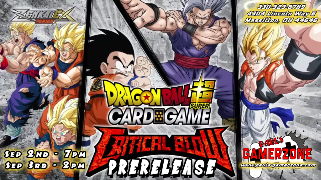 Dragonball Critical Blow Prerelease!