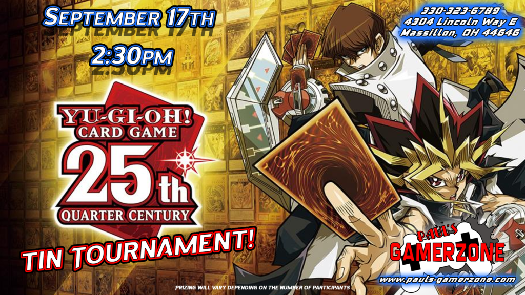 Yugioh Tin Tournament!