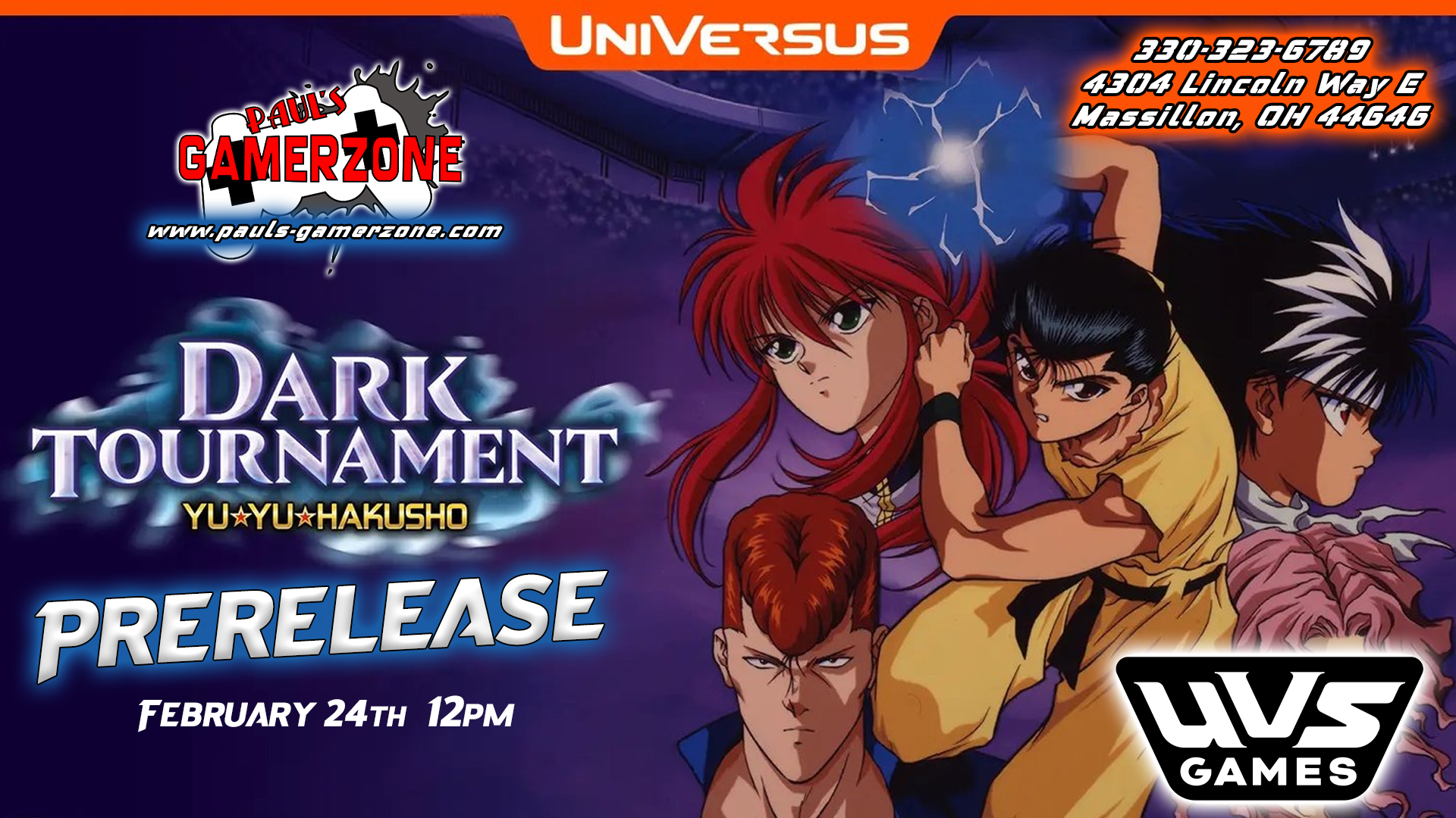 Yu Yu Hakusho: Dark Tournament Prerelease!