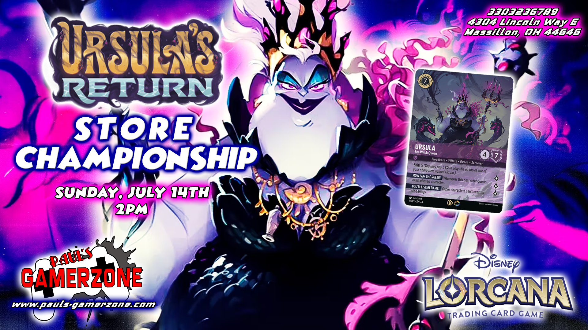 Ursula's Return Store Championship!