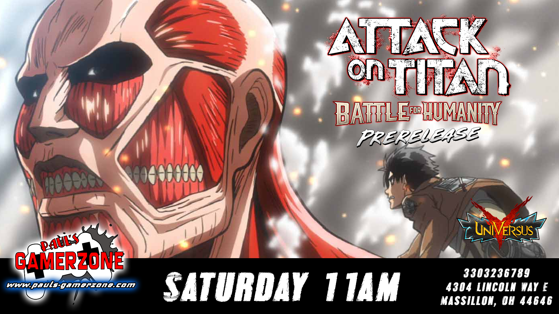 Attack on Titan Prerelease!