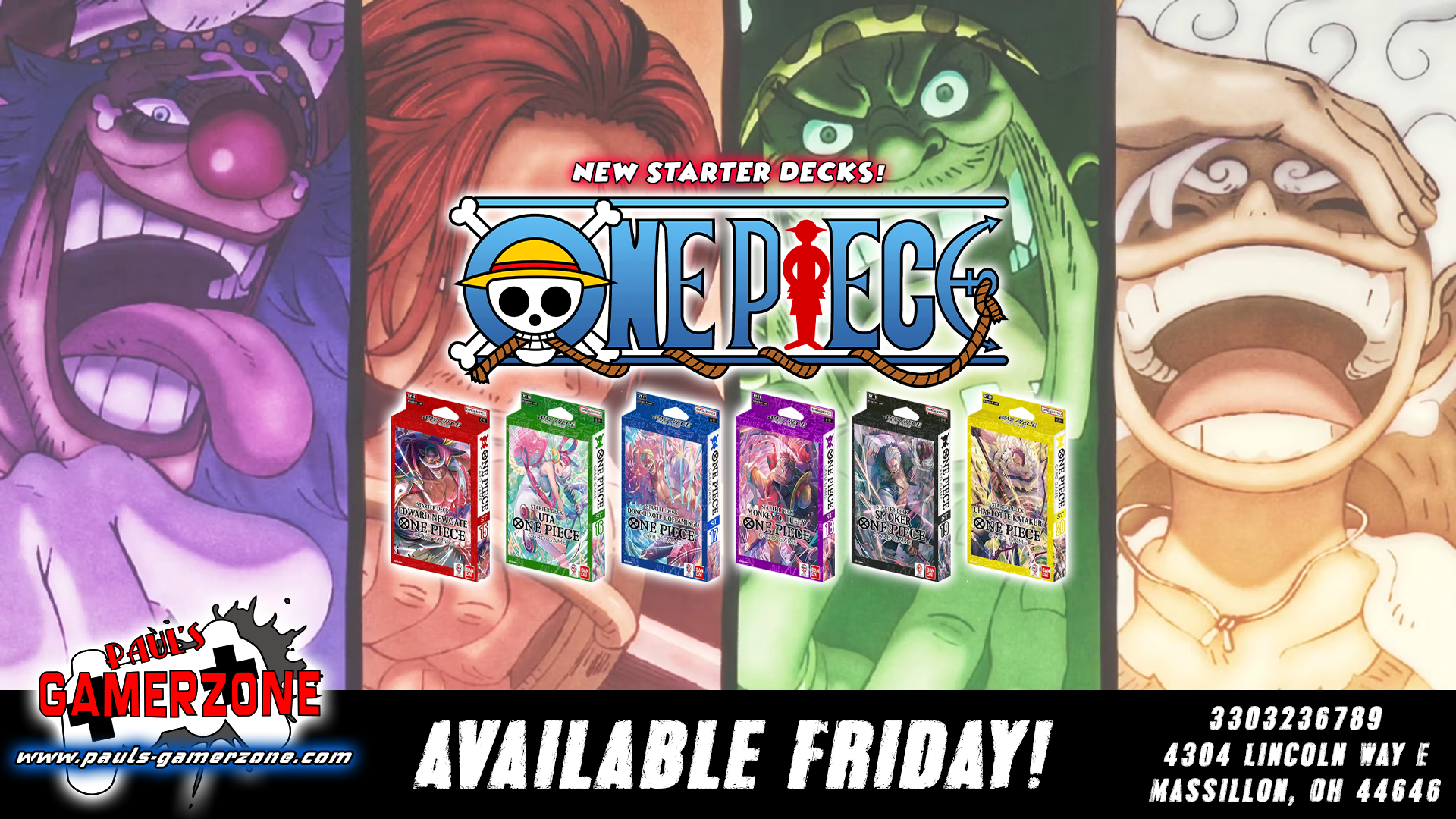 One Piece Starter Decks!